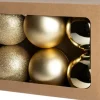 Intratuin kerstbal Montrose goud D 8 cm 6 stuks