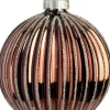 Intratuin kerstbal Moy bruin glanzend streep D 8 cm