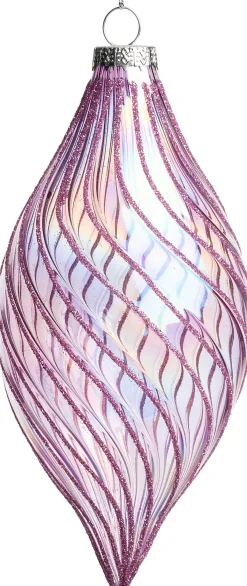 Intratuin kerstbal Namlos roze 7 x 7 x 14 cm