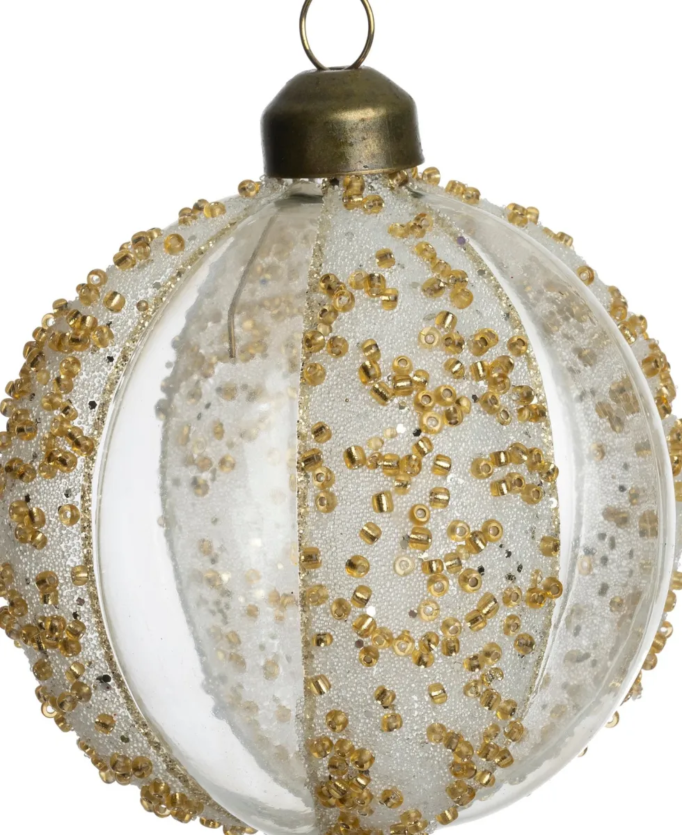 Intratuin kerstbal Navan wit D 8 cm