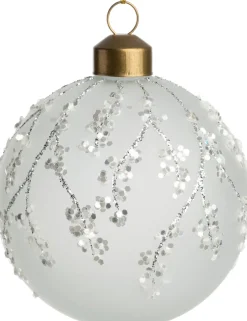 Intratuin kerstbal Niel wit D 8 cm