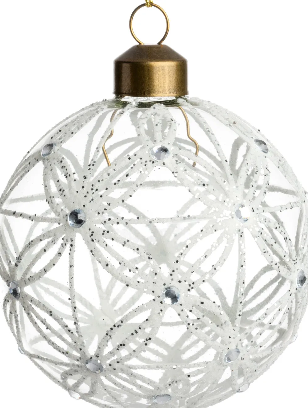 Intratuin kerstbal Nijlen transparant D 8 cm
