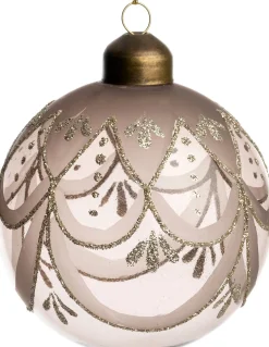 Intratuin kerstbal Ouffet bruin D 8 cm