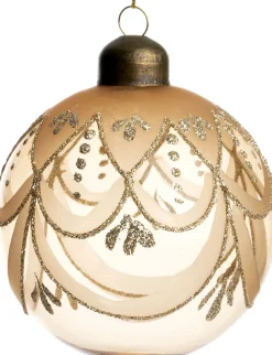 Intratuin kerstbal Ouffet goud D 8 cm