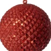 Intratuin kerstbal Pine rood D 9 H 9 cm