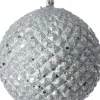 Intratuin kerstbal Pine zilver D 9 H 9 cm