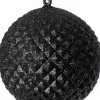 Intratuin kerstbal Pine zwart D 9 H 9 cm