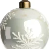 Intratuin kerstbal Pittem wit D 8 cm