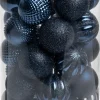 Intratuin kerstbal Reni blauw D 6 cm 37-delig