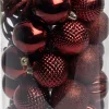 Intratuin kerstbal Reni bordeaux D 6 cm 37-delig