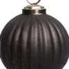 Intratuin kerstbal ribbel grijs D 10 cm