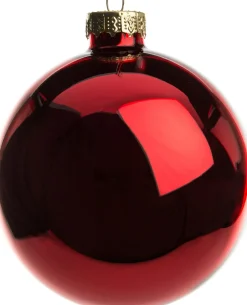 Intratuin kerstbal rood D 8 cm 6 stuks