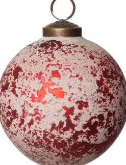 Intratuin kerstbal rood mat D 8 cm