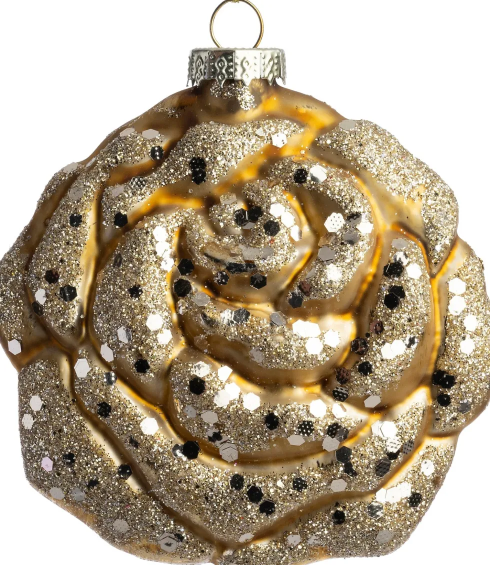 Intratuin kerstbal Roos beige D 10 cm