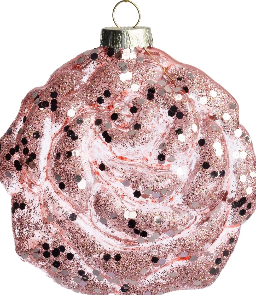 Intratuin kerstbal Roos roze D 10 cm