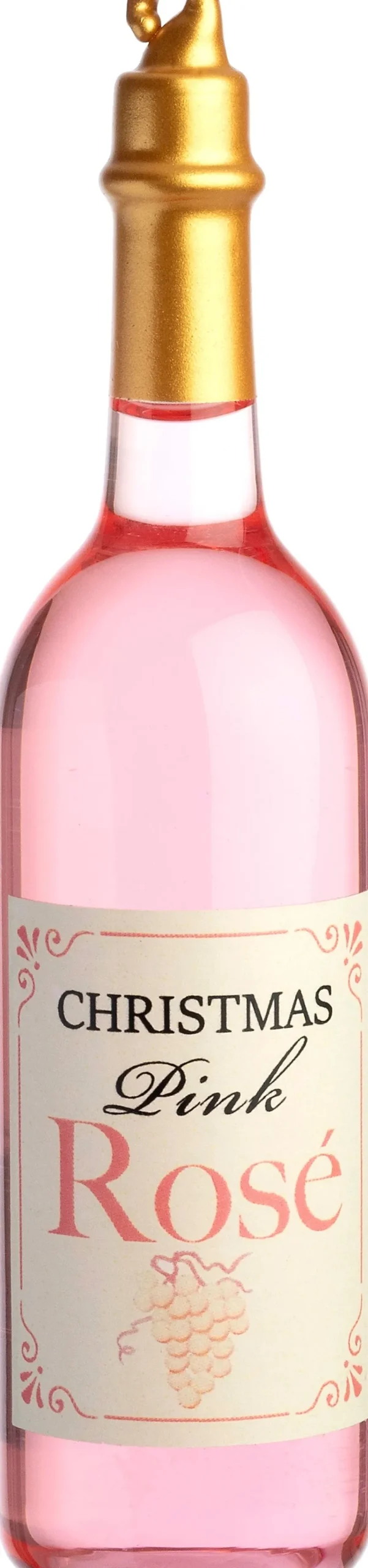 Intratuin kerstbal rosé wijn roze 3,4 x 3,4 x 12,9 cm