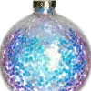 Intratuin kerstbal Roundwood semitransparant wit D 8 cm