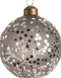 Intratuin kerstbal Ruby grijs D 8 cm