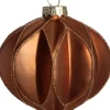 Intratuin kerstbal Scariff druppel rood D 8 cm