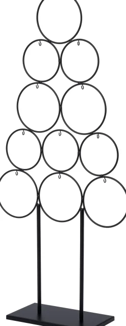 Intratuin kerstbal standaard Gera zwart 39 x 14 x 84 cm