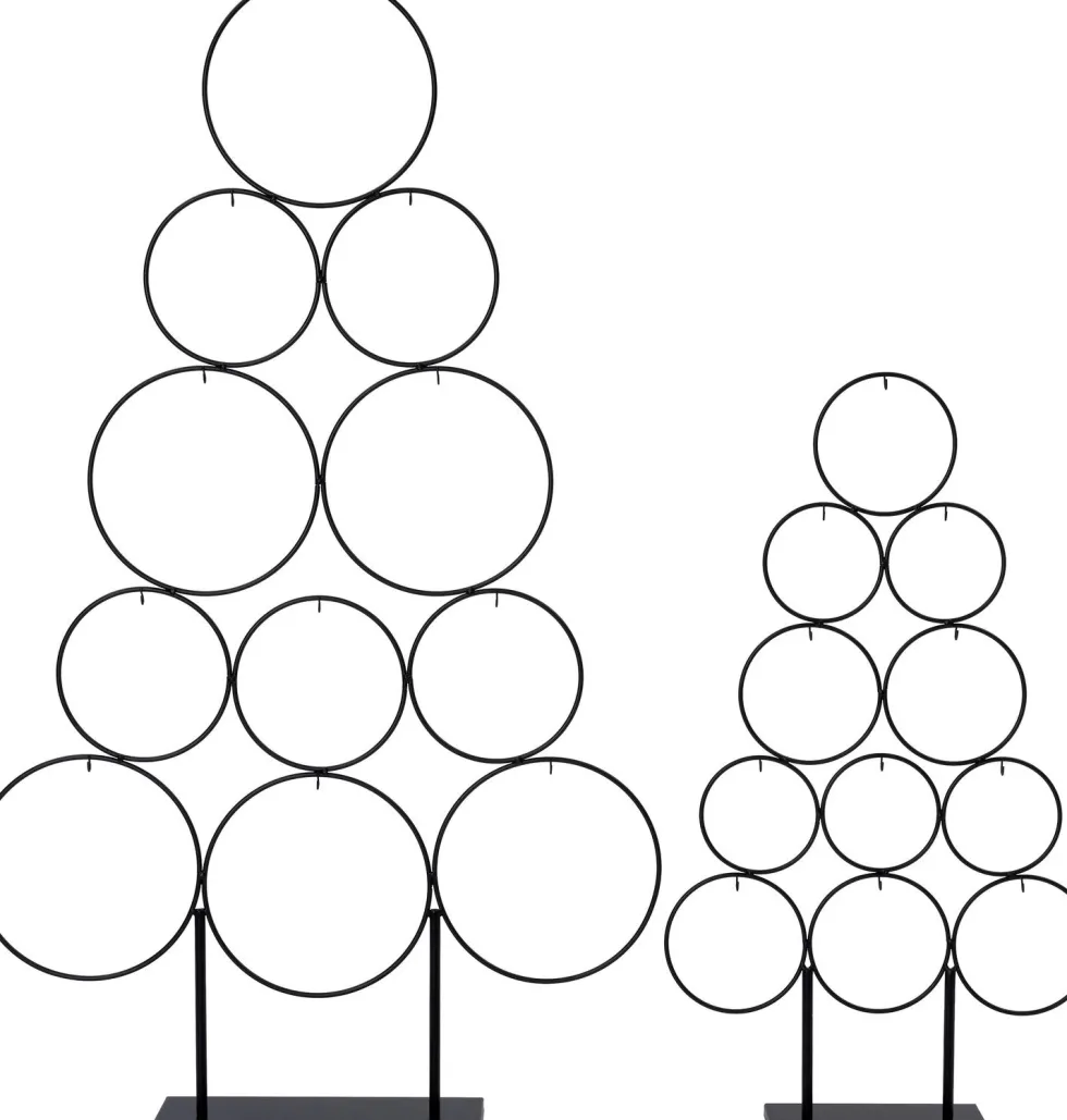 Intratuin kerstbal standaard Gera zwart 39 x 12 x 69 cm