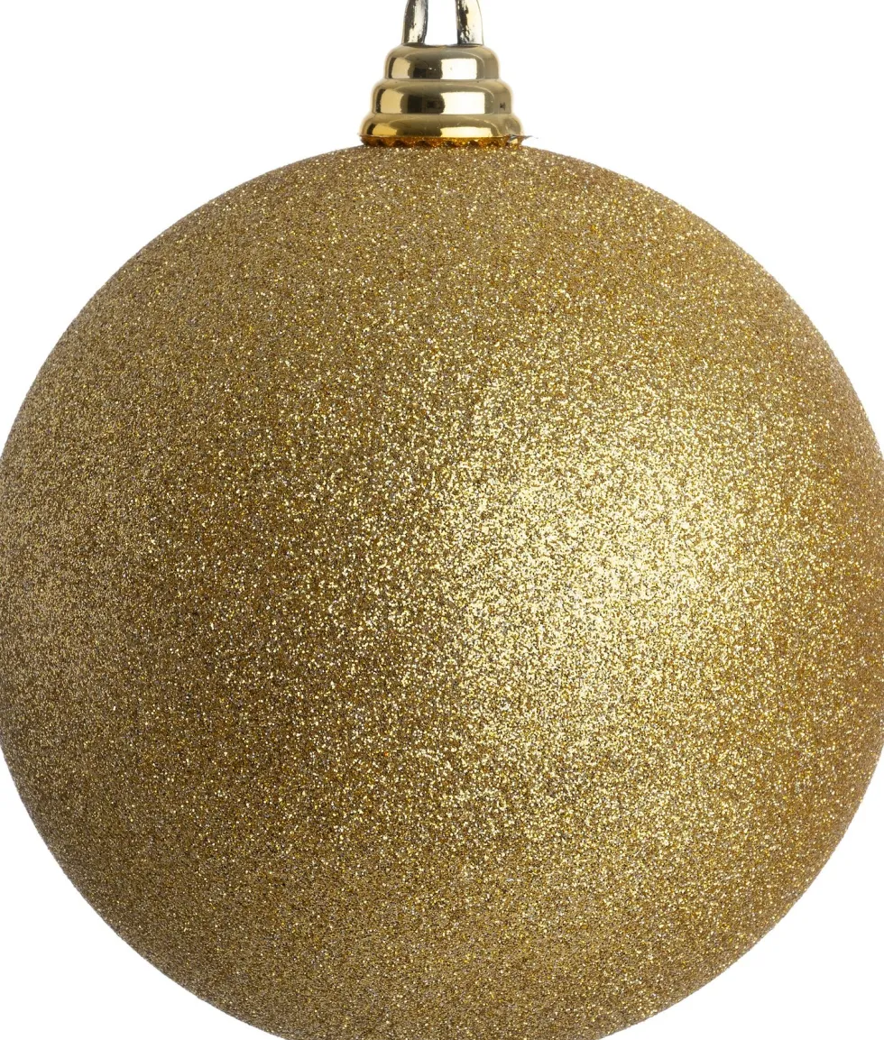 Intratuin kerstbal Stanton goud glitter D 20 cm