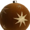 Intratuin kerstbal ster bruin D 8 cm