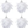 Intratuin kerstbal Syl wit D 6 cm 4 stuks