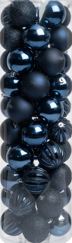 Intratuin kerstbal Tara blauw D 7 cm 50-delig