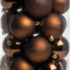 Intratuin kerstbal Tara bruin D 7 cm 50-delig