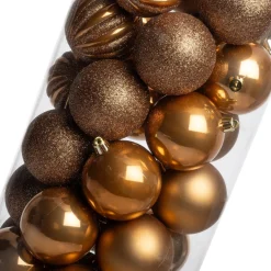 Intratuin kerstbal Tara karamel D 7 cm 50-delig