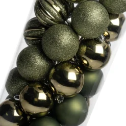 Intratuin kerstbal Tara lichtgroen D 7 cm 50-delig