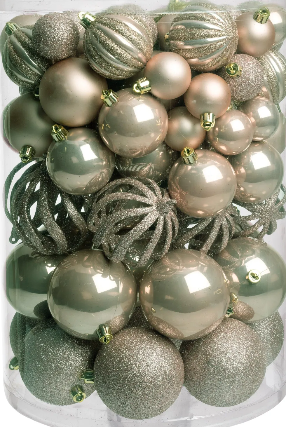 Intratuin kerstbal Tara wit D 8 cm 100-delig