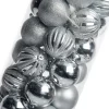Intratuin kerstbal Tara zilver D 7 cm 50-delig