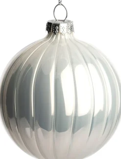 Intratuin kerstbal Terenure wit D 8 cm