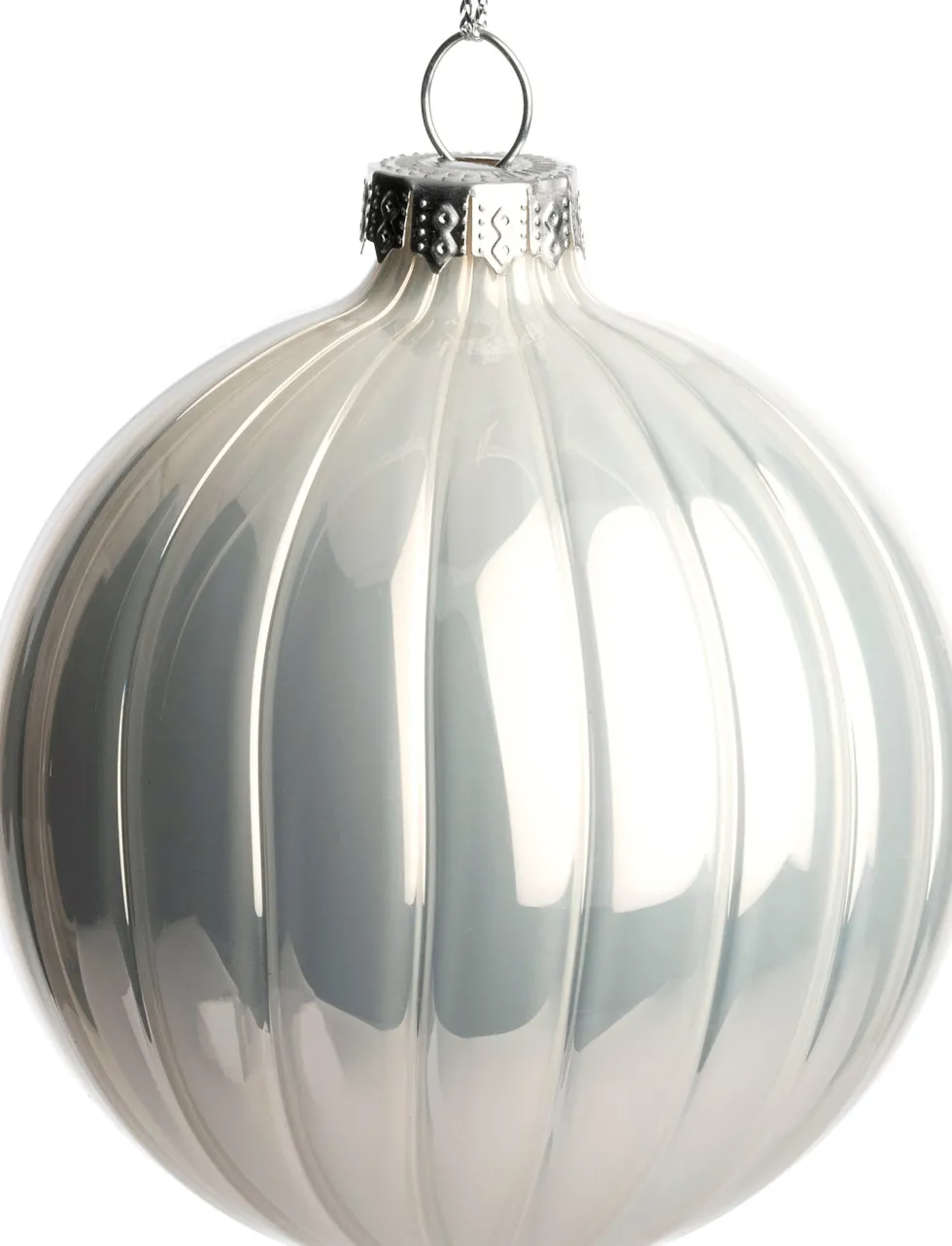 Intratuin kerstbal Terenure wit D 10 cm