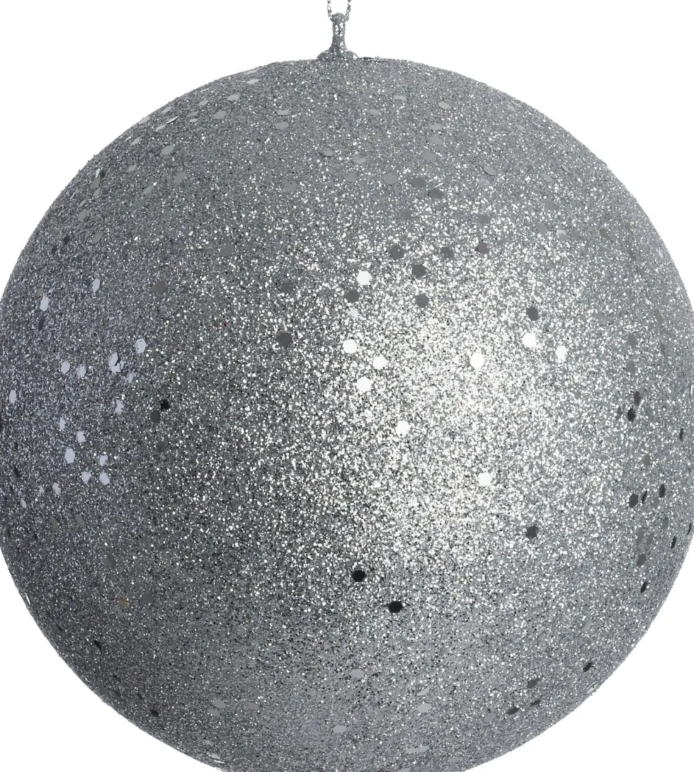 Intratuin kerstbal Thys zilver D 15 H 15 cm