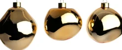 Intratuin kerstbal Trim goud glans D 10 cm 3 stuks