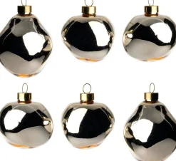 Intratuin kerstbal Trim licht goud glans D 6 cm 6 stuks