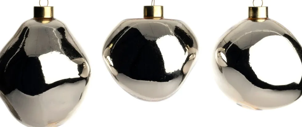 Intratuin kerstbal Trim licht goud glans D 10 cm 3 stuks