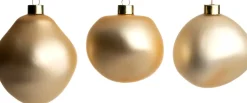Intratuin kerstbal Trim licht goud mat D 10 cm 3 stuks