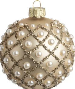 Intratuin kerstbal Troine goud D 8 cm