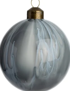 Intratuin kerstbal Truro grijs kleurverloop D 8 cm