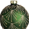 Intratuin kerstbal Turno mat groen D 8 cm