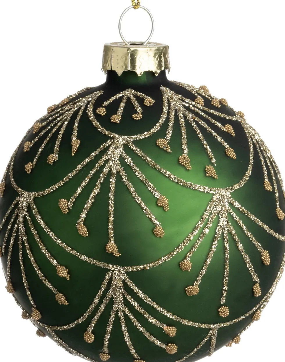 Intratuin kerstbal Turno mat groen D 8 cm