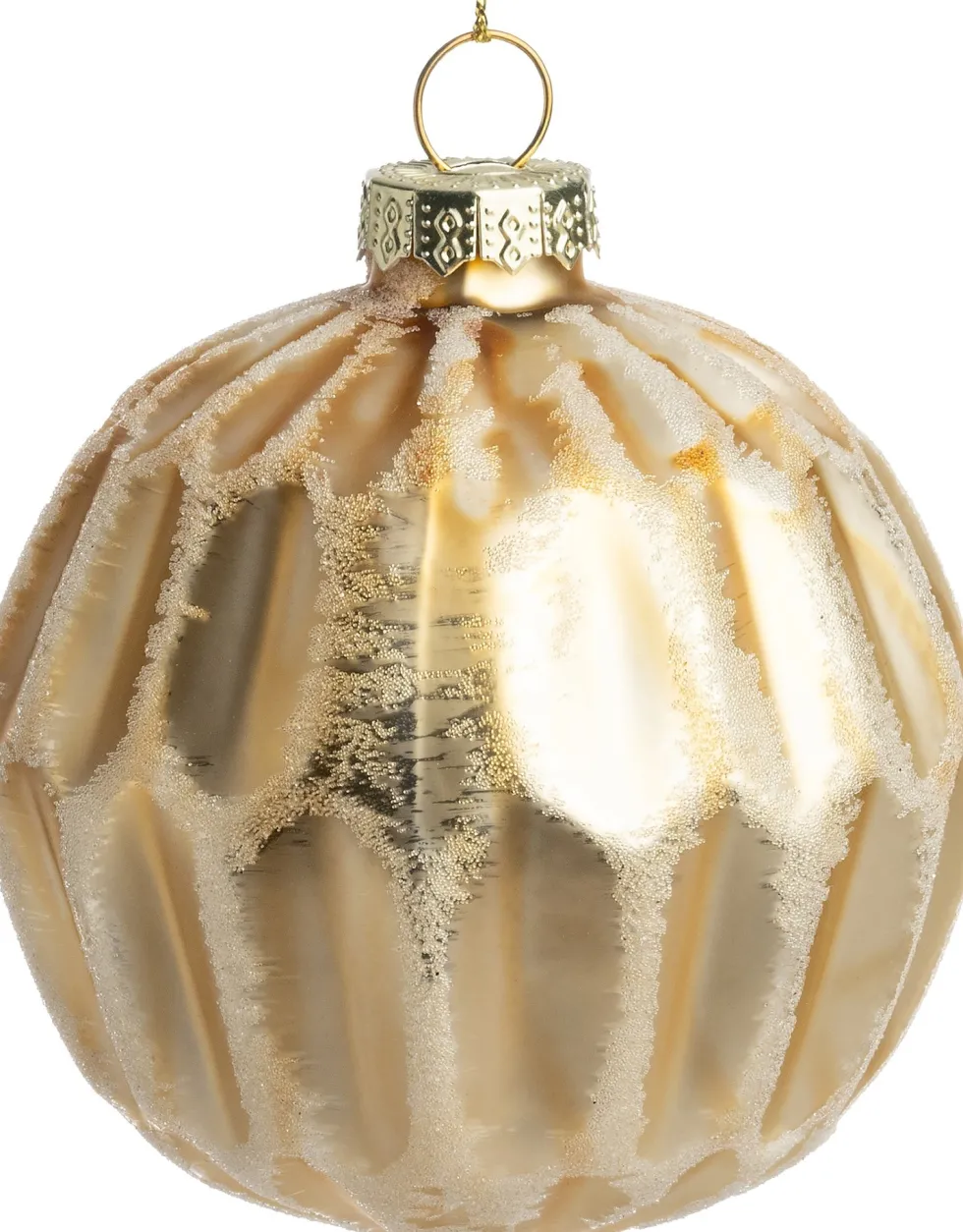 Intratuin kerstbal Vilsau goud D 8 cm