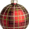 Intratuin kerstbal Vset rood D 8 cm