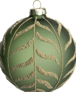 Intratuin kerstbal Walser groen D 8 cm