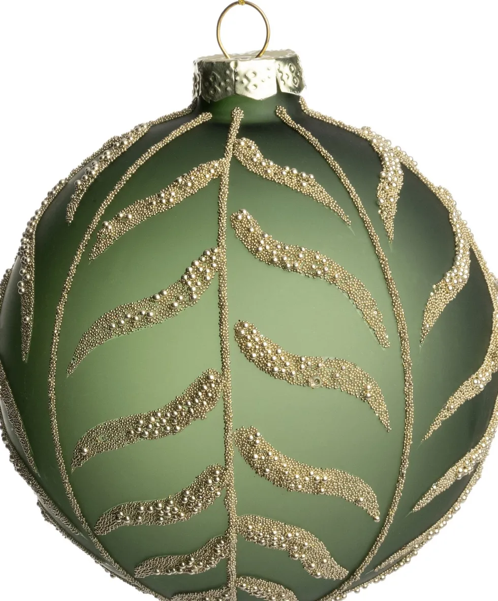 Intratuin kerstbal Walser groen D 10 cm