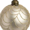 Intratuin kerstbal Ypres mat wit D 8 cm